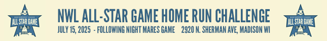 Minot Honeybees vs Madison Night Mares Followed by NWL All-Star Home Run Challenge_logo